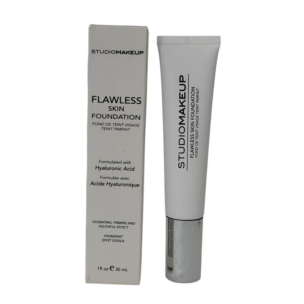 Studio Makeup Flawless Skin Foundation ssf-01 Oat Shade Hyaluronic Acid 1 oz.